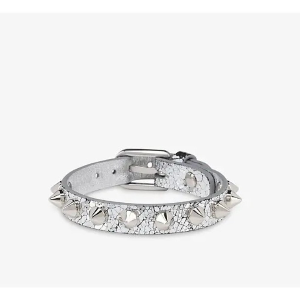 CHRISTIAN LOUBOUTIN 1255107 Silver Cabata Spikes Bracelet